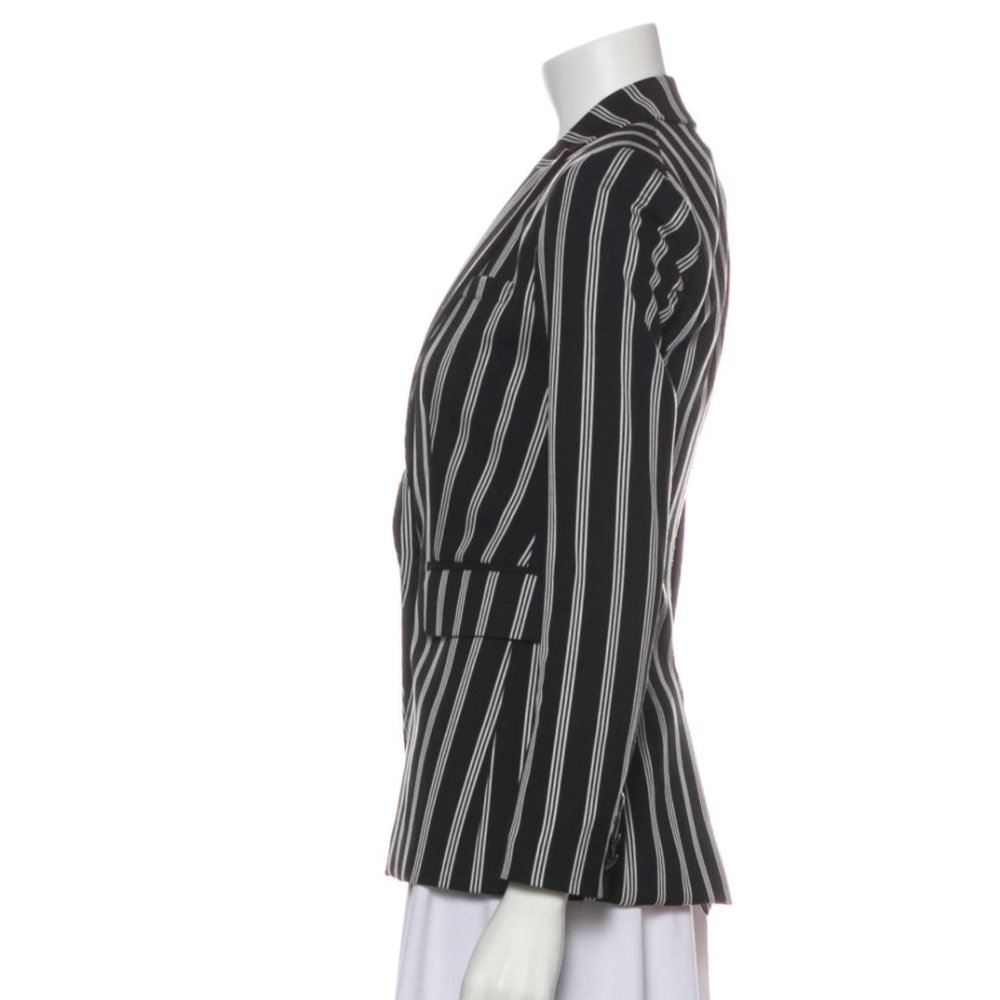 Veronica Beard Petra Striped Stripe Blogger Favorite Black White Blazer Jacket 2 - Picture 5 of 11
